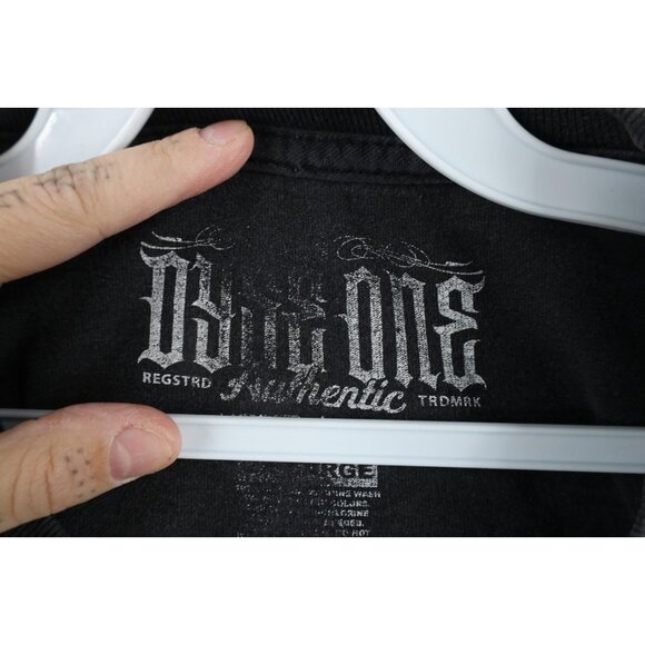 Vintage Y2K Streetwear Mens 2XL Distressed Skeleton Dice Hip Hop Rap T-Shirt - Picture 10 of 16